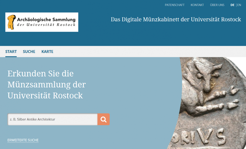 Digitales Münzkabinett der Universität Rostock